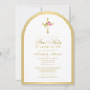 Search for pink first communion invitations Rose
