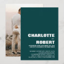 Search for teal green wedding invitations White