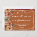 Search for terracotta wedding save the dates Rustic