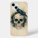 Search for bird skull iphone cases Raven