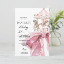 Search for pink carousel invitations Watercolor
