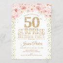 Search for pink and gold birthday invitations For her