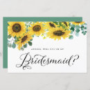 Search for sunflower bridesmaid cards Bridal party