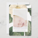 Search for flower birth announcement cards Green