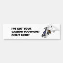 Search for footprints bumper stickers Carbon