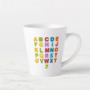 Search for cute alphabet mugs Kindergarten