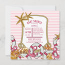 Search for nautical baby girl shower invitations Modern