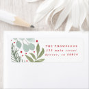 Search for winter foliage return address labels Berry