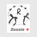 Search for monogram letter r stickers White