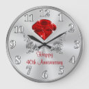 Search for 40th wedding anniversary clocks Fortieth