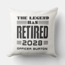 Search for retirement cushions Police officer