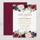 Search for burgundy and gold invitations Watercolor burgundy floral