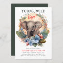 Search for elephant birthday invitations Kids