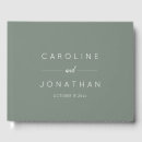 Search for sage green wedding guest books Minimalist