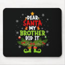 Search for christmas elf mousepads Santa
