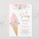 Search for ice cream baby girl shower invitations Pink