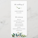 Search for pretty wedding programs Watercolor floral
