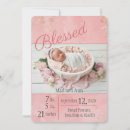 Search for blessed birth announcement cards Elegant