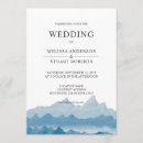 Search for mountain range wedding invitations Watercolor