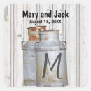 Search for rustic monogrammed stickers Vintage