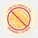 Search for citrus fruit stickers Illustration