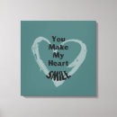 Search for smile canvas prints Typography
