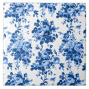 Search for antique blue and white tiles Vintage botanical