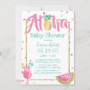 Search for tropical watercolor baby shower invitations Cute