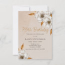 Search for elegant 75th birthday invitations Botanical
