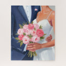 Search for bride puzzles Watercolor