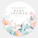 Search for pastel blue wedding stickers Botanical