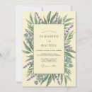 Search for lavender and green wedding invitations Eucalyptus