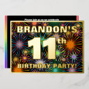 Search for 11 year old birthday invitations Eleven years old