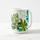 Search for green leaf pattern mugs Modern