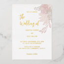 Search for minimalist floral wedding invitations Rose
