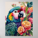 Search for parrots art Tropical
