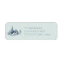 Search for snow scene return address labels Elegant