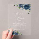 Search for royal blue bridal shower invitations Greenery