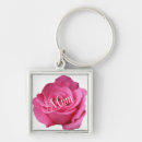 Search for pretty pink rose key rings For her