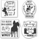 Search for equestrian girl stickers Western