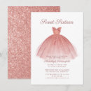 Search for rose gold dress invitations Princess
