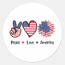 Search for love america stickers 4th of july