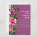 Search for winter 50th birthday invitations Botanical