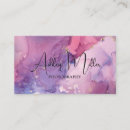 Search for purple and gold business cards Alcohol ink