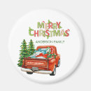 Search for christmas truck magnets Red