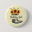 Search for cowboy birthday badges Cowgirl
