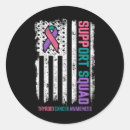 Search for thyroid cancer awareness stickers Warrior