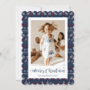 Search for red white and blue christmas cards Snowflake
