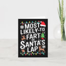Search for fart christmas cards Santa claus