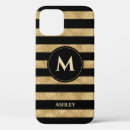 Search for gold glitter stripes iphone cases Black